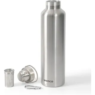Wenco Thermosflasche Edelstahl silber 1 l