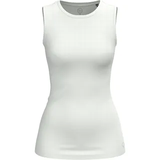 Boviva 40000 Damen Basic Unterhemd Tanktop Tank ärmellos ohne arm T-Shirt (Tshirt) Oberteile, Basics Shirts aus Baumwolle einfarbig für den Sommer Venus White,42 - 42