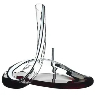 Riedel Mamba Fatto A Mano Dekanter,Einzelpackung, klares/schwarzes/weißes Kristallglas,handgefertigt