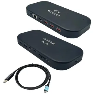 iTEC i-tec Thunderbolt 3/USB-C Dual 4K Docking Station + 1,5m USB-C/DP Kabel PD 60W