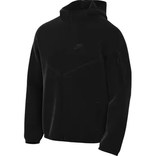 Herren Tch Fleece Full Zip Wr Jacke, Black/Black, XL