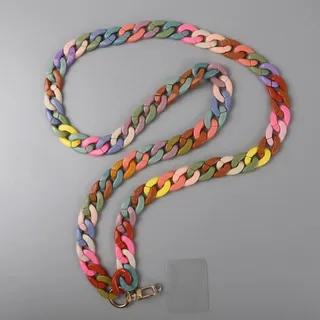 QQLADY 120 cm Telefon Strap Acryl Crossbody Lanyard Kette Fall Seil Schnur für Handy Tragbare Hängen Handy Zubehör