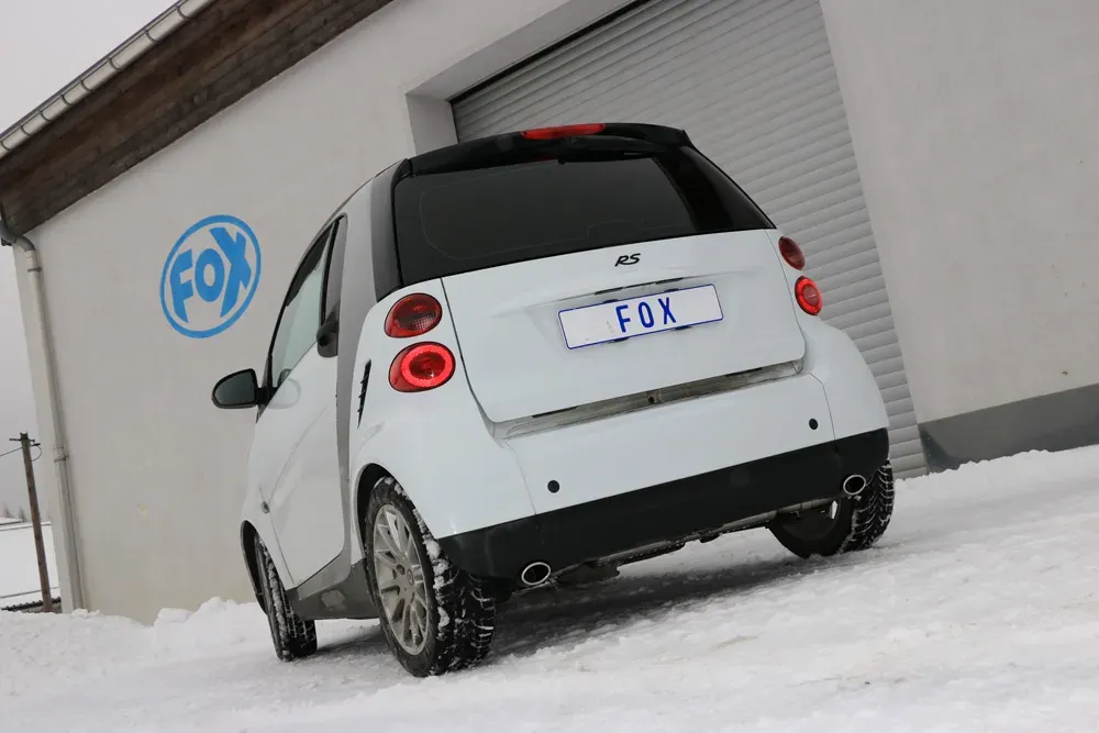 Fox Duplex Auspuff Sportauspuff für Smart Fortwo Coupe 451 1.0l 52kW