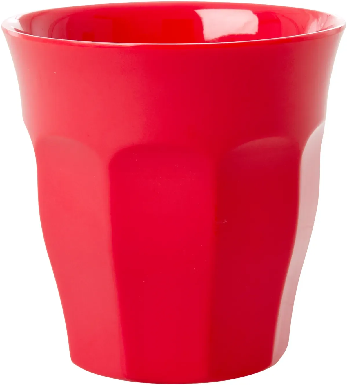 RICE Melamin Becher Medium einfarbig, Rot