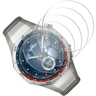 Rnnmeeko für Huawei Watch GT 5 46mm/Watch GT 5 Pro 46mm Schutzfolie für Panzerglas, 4 Stück 9H Härte Folie für Huawei Watch GT 5 46mm Panzer Schutz Glas Panzerfolie, Kratzfest Displayschutzfolie