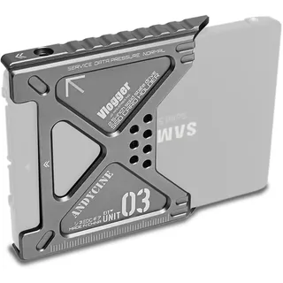 Lunchbox III 870EVO SSD Hülle kompatibel für Atomos Ninja, Ninja Ultra, Ninja V/V+, Ninja Flame/Inferno/Shogun Inferno, Magnalium Alloy mSATA Adapter Support 860 870EV0 1/2TB, 860 870QVO 1/2TB SSD