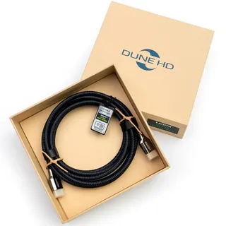 Dune HD Zertifiziertes Hochgeschwindigkeits HDMI 2.1a Kabel mit 48Gbps | 10K, 8K / 60Hz, 4K / 120Hz | 4:4:4, eARC, CEC, HDCP 2.2/2.3, 3D, HDR 10+, Dolby, VR, Gaming PC, OLED TV, Hi-Fi, RTX 40xx (1.5m)