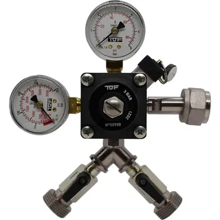 ich-zapfe Druckminderer 2-leitig CO2 für Bier Zapfanlage 3bar