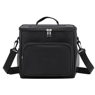 Coonoor Picknickkorb Lunchpaket,Kühlrucksack, isolierte Kühltasche für Picknick schwarz