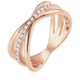 Elli PREMIUM - Wickelring Blogger Kristalle 925 Silber Ringe Damen (79.99 € / )