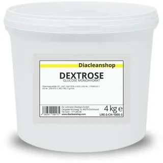 D(+)-Glucose Monohydrat (Dextrose) C6H12O6 * H2O - chem. rein - 4kg