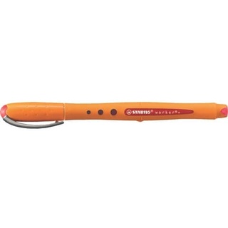 Stabilo worker®+ Tintenroller orange 0,5 mm, Schreibfarbe: rot,