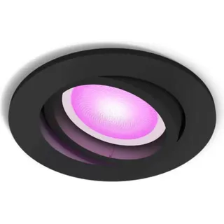 Philips Hue White & Color Ambiance Centura Einbauleuchte rund schwarz