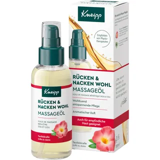 Kneipp Massageöl Rücken & Nacken Wohl - Für vor & nach dem Sport - 100ml