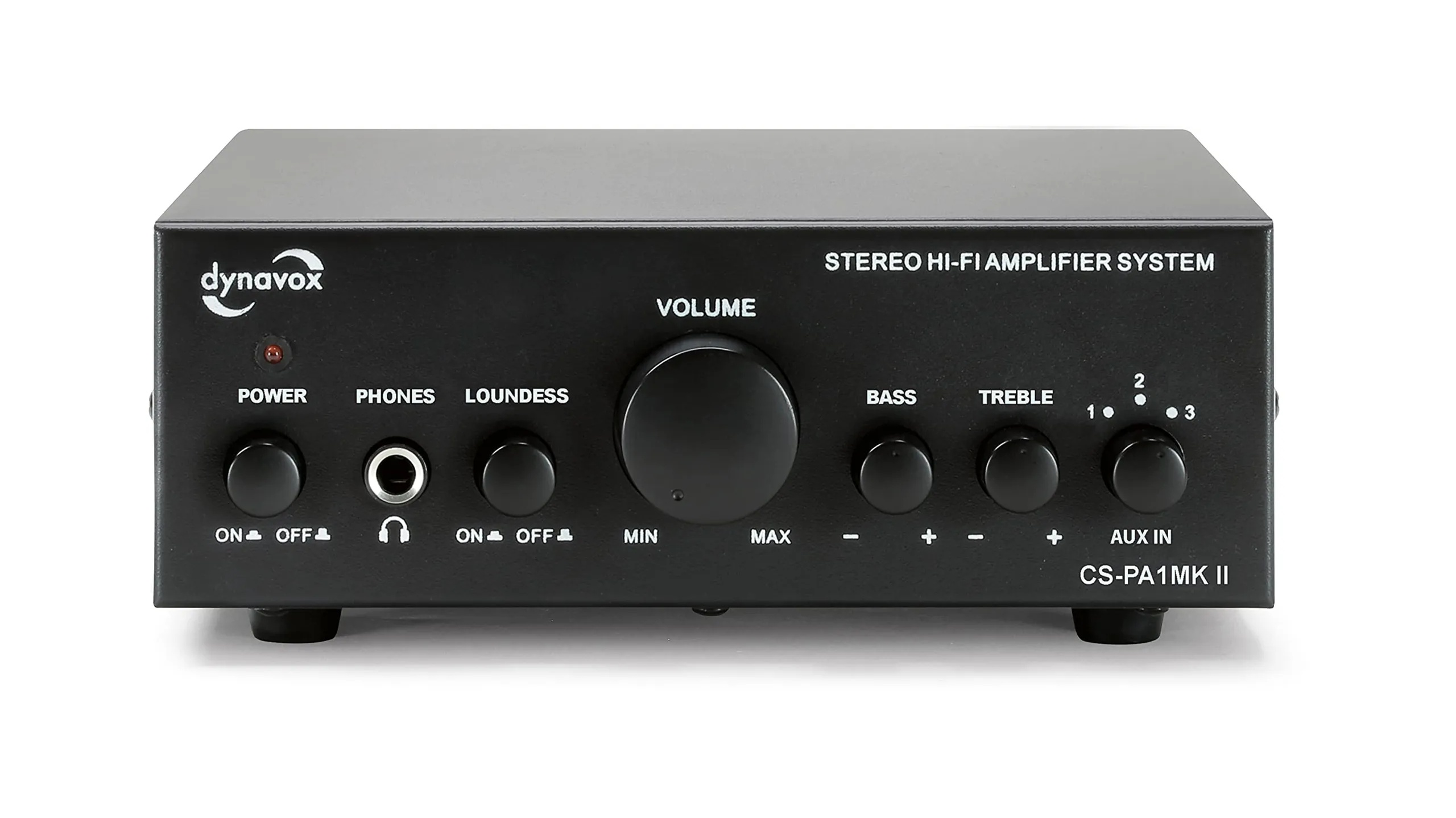 Bild CS-PA1 MK II Mini Stereo-Verstärker, Klangregelung für Bass und Hochton, 3,5 mm Klinken-Anschluss für Kopfhörer, schwarz