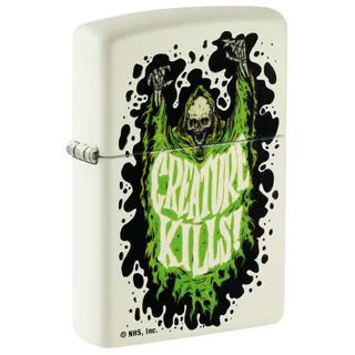 Zippo Sturmfeuerzeug - Santa Cruz, Glow-in-The-Dark, Color Image - Nachfüllbar - Wiederverwendbar - Windfestes Design - Geschenkbox - Made in USA