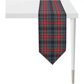 APELT Tischband 9539 WINTERWELT, Weihnachtsdeko, Weihnachten (1-tlg), Digitaldruck blau|rot