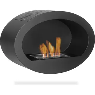 moritz Ethanol Kamin Wandkamin 40 x 60 x 22 cm I hängend rund I 1 Liter Brenner I Bioethanol Kamin IEthanol Kaminofen Indoor Outdoor I Innen Auße...