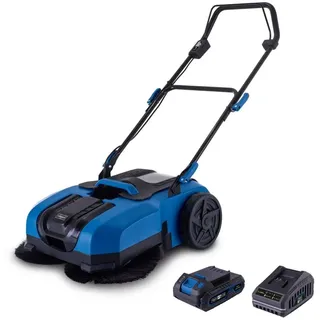 SCHEPPACH Akku-Kehrmaschine C-S610-X - 610mm Arbeitsbreite | 2000m2 | 3stufige Geschwindigkeit | 20L Schmutzbehälter | inkl. 2Ah Akku & 2,4A Ladeg...