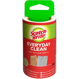 Scotch-Brite Everyday Clean Ersatz-Fusselrolle, 56 Blatt - Fusselbürste mit hoher Klebekraft für Polster und Tierhaare