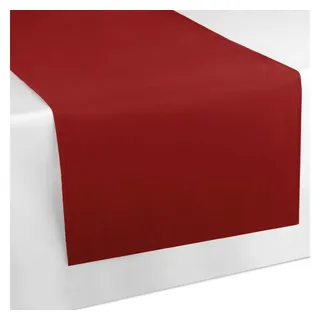 BestLivings Tischläufer Tischband Tischuntersetzer 140x40 cm, schlicht und modern in vielen erhältlich (rot - Karminrot)