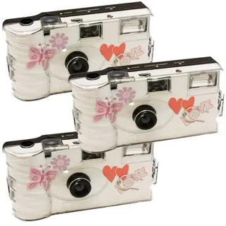 TopShot 3 x Einwegkamera Hochzeit Schmetterling MHD 10.2025 Einwegkamera