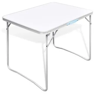 vidaXL Campingtisch zusammenklappbar mit Metallrahmen 80 x 60 cm
