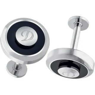 S.T. Dupont rechenpfennig wendbar Manschettenknöpfe, Schwarz