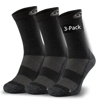 Giesswein Merino Wandersocken Herren & Damen 35-46 [3er Pack] - Thermosocken Trekkingsocken - Anti-Blasen-Polsterung extra warm - Wintersocken Skisocken - Dicke Merino Socken Herren & Damen wandern - 43-46