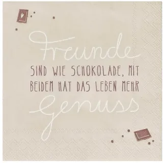 räder Cocktailservietten "Freunde sind wie Schokolade...