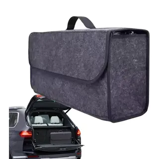 Kofferraum-Organizer Filz Auto Kofferraum Organizer Kofferraumtasche Auto Großes Fassungsvermögen Kofferraumtasche Toolbag Mit Antirutsch-Klett Elastisch Extra Stabile Für Limousine, LKW, Minivan