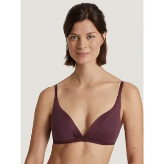 CALIDA Triangel-BH Cate Satinblende, ohne Bügel, Single-Jersey Qualität, elastisch, weich rot 75