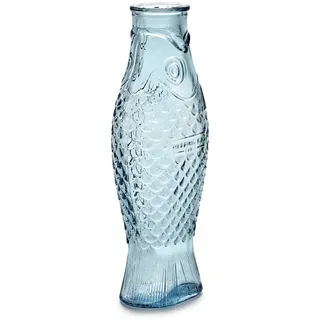 Serax Karaffe Fish & Fish Serax Glas hellblau, Designer Paola Navone, 10.5x29x7.5 cm
