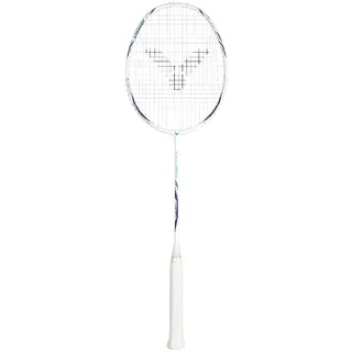 Victor Badmintonschläger Auraspeed 8100 A (ausgewogen/flexibel) weiss/blau - besaitet -