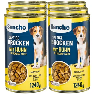 Sancho Hundenahrung Huhn 1240 g, 6er Pack