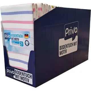 Priva Bodentuch mit Motiv 2 Stück, 14er Pack