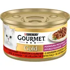 Gourmet Gold mit Rindfleisch und Huhn in Sauce 85g