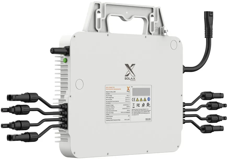 SolaX X1-Micro 1800W 4-in-1-Mikrowechselrichter 1-phasig Microinverter mit App Steuerung - 0% MwSt. (gemäß§12 Abs.3 UstG**)