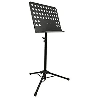 Kabalo Schwerlast Metall Einstellbar Klappstativ Notenständer mit Tragetasche in Schwarz