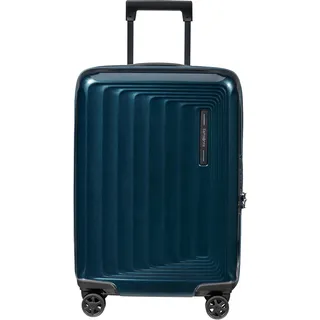 »NUON, verschiedene Größen und Farben«, 4 Rollen, Hartschalen-Koffer TSA-Zahlenschloss Volumenerweiterung bei S/XL blau