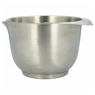 RBV Birkmann Birkmann, Premium Baking, Rühr- und Servierschüssel, 2,0 Liter, 13,1 x 22 cm, Schüssel Edelstahl, mit Skalierung und Anti-Rutsch-Ring, matt, 708587