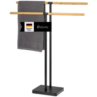 ELUNO Handtuchhalter freistehend Schwarz