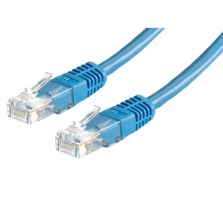 Value 21.99.1534 RJ45 Netzwerkkabel, Patchkabel CAT 6 U/UTP 1.00m Blau 1 m