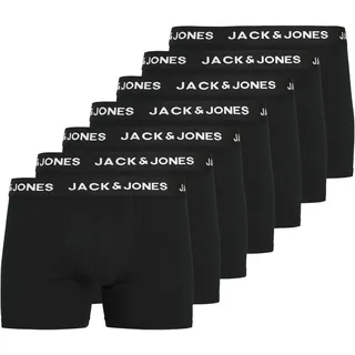 JACK & JONES Huey Boxershorts 7 Einheiten Black / Detail Black / Black XL