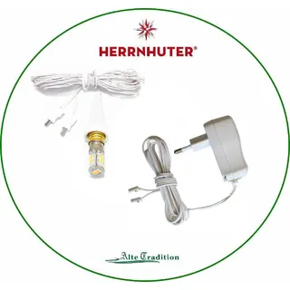 Herrnhuter Stern Beleuchtung Kabel mit Netzteil für 13 cm Sterne oder Lampenschirme