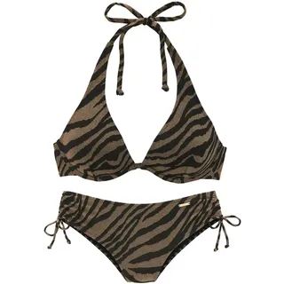 bruno banani Bügel-Bikini Damen schwarz-gold Gr.36 Cup F