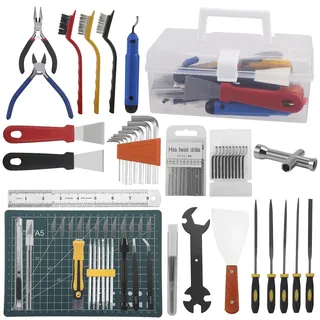 Strixorn 3D Drucker Zubehör, 99 PCS 3D Drucker Werkzeug Kit mit Düsenreinigungsset, Entgrater Werkzeug, Entfernungswerkzeugen, Pinzetten, Zangen, Tool Kit für alle 3D Drucker