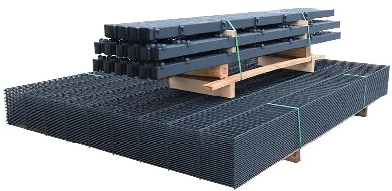 MR-Zaun Doppelstabmattenzaun Set Anthrazit RAL 7016, Anthrazitgrau, 15 m x 630 mm
