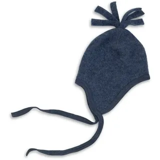 Engel - Baby Mütze, Wollfleece - Mütze Gr 74/80 blau