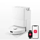 Roborock Qrevo S (Weiß) Saugroboter / Saug-Wisch-Roboter mit Selbstreinigung & 2 Ersatz-Wischmops
